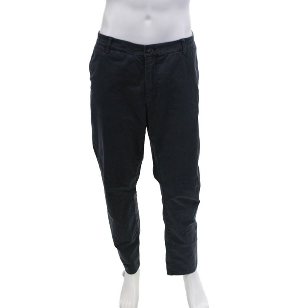 Sartorial Art Mens Cotton Flat Front Zippered Casual Pants Blue Size 40